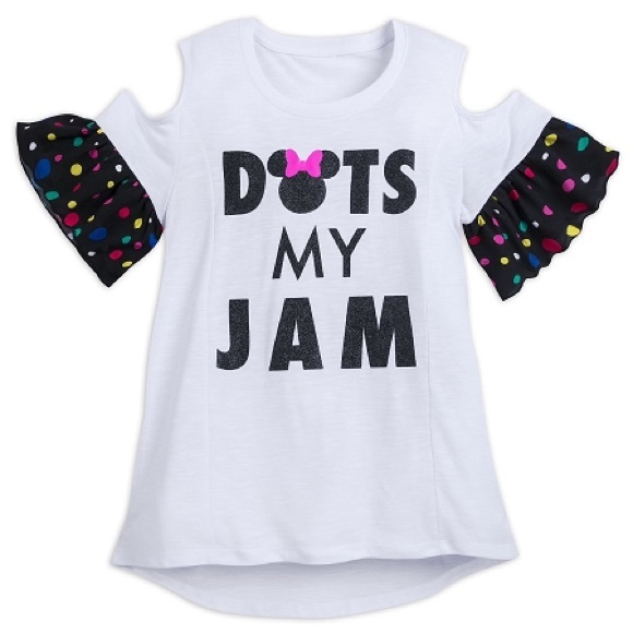 Disney Minnie Cold-Shoulder Top - Dots My Jam - Picture 1 of 3